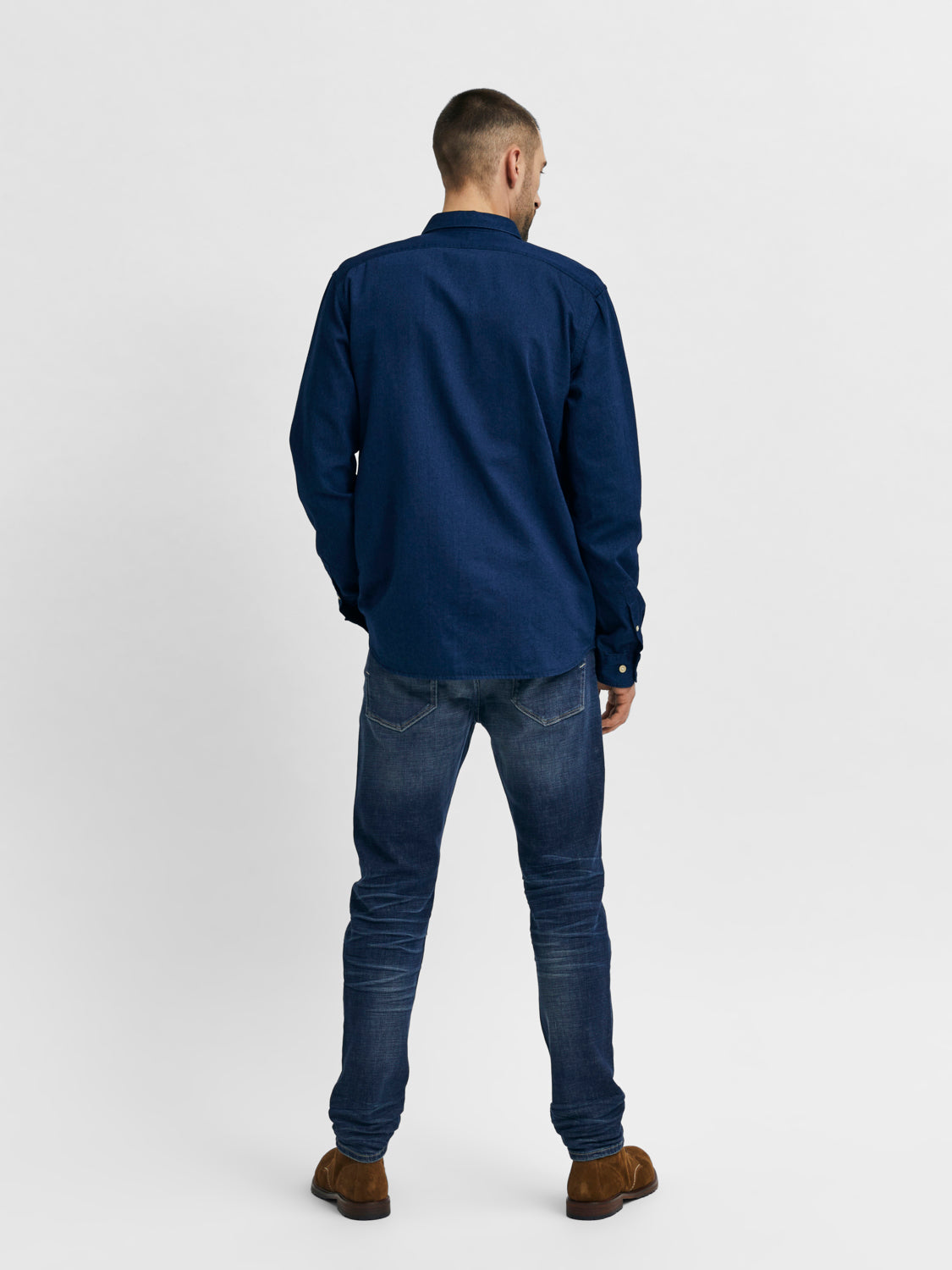 SLHSLIM-LEON Jeans - Dark Blue Denim